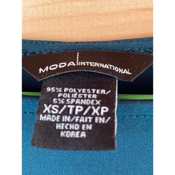 Women's Moda International Dark teal Dress. Size XS. Open Shoulders. - Picture 2 of 3
